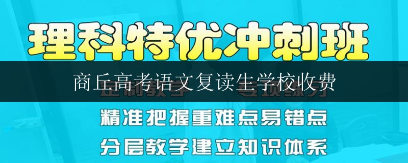 商丘高考語文復讀生學校收費